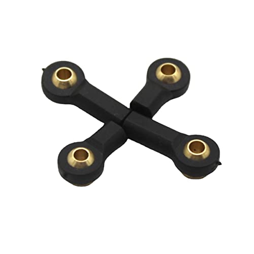 2pcs Universal Ball Head Joint Lever Steering Linkage Tie Rod End Ball Head End for RC Robot Crawler Car - color: * 3 × H6 × L15mm × M3 (Pull Rod Hole)