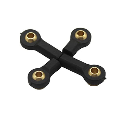 2pcs Universal Ball Head Joint Lever Steering Linkage Tie Rod End Ball Head End for RC Robot Crawler Car - color: * 3 × H6 × L15mm × M3 (Pull Rod Hole)