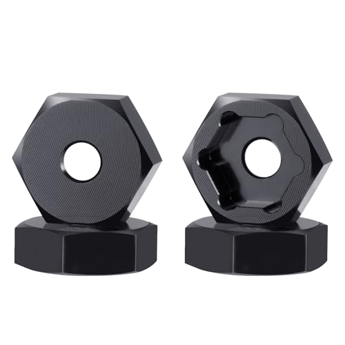 4Pack MORFUM 12mm to 17mm Metal Wheel Hex Adapter Drive Hub Adaptor Converter Compatible with 1/8 Typhon/Kraton/Outcast/Notorious RC Big Rock Crawler Off Road Monster Truck Upgrade Part