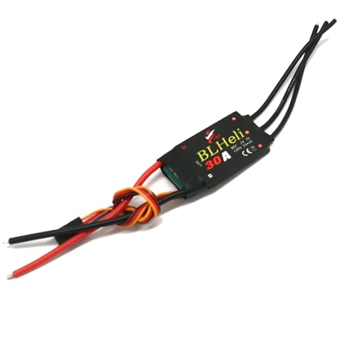 BLHeli RC Brushless ESC 12A 20A 30A 40A 50A 60A 80A with UBEC Motor Electric Speed Controller for Quadcopter Aircraft Model Fixed Wing Multi-axis DIY FPV RC Drone (30A) - color: 30a