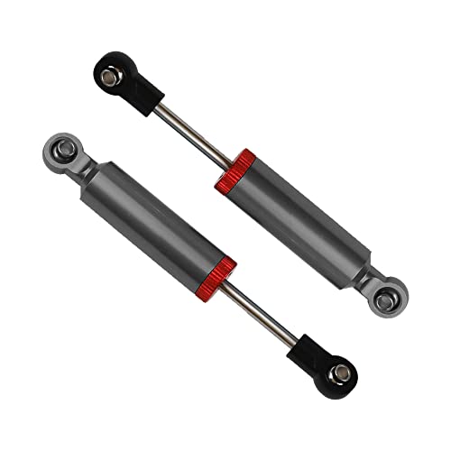 4Pcs RC Car Shocks Shock Absorber Internal Spring Shocks Damper Upgrade Parts Compatible with Axial SCX10 Traxxas TRX4 Redcat Tamiya 1/10 RC Crawler (Hole Distance:90mm, Black) - color: Black, size: Hole Distance:90mm