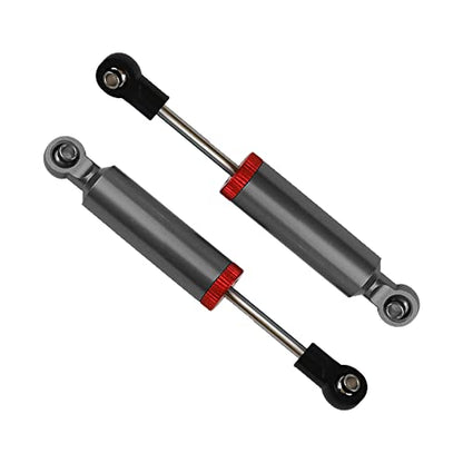 4Pcs RC Car Shocks Shock Absorber Internal Spring Shocks Damper Upgrade Parts Compatible with Axial SCX10 Traxxas TRX4 Redcat Tamiya 1/10 RC Crawler (Hole Distance:90mm, Black) - color: Black, size: Hole Distance:90mm