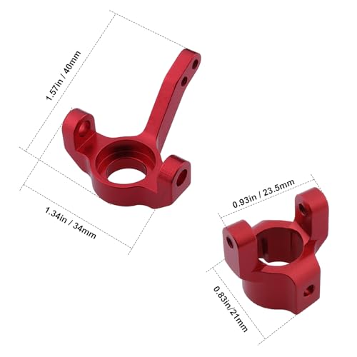 HobbyPark Aluminum Steering Knuckle & C Hub Carrier w/Ball Bearings Replacement of AX30495 AX30496 For RC AXIAL SCX10 Option Parts