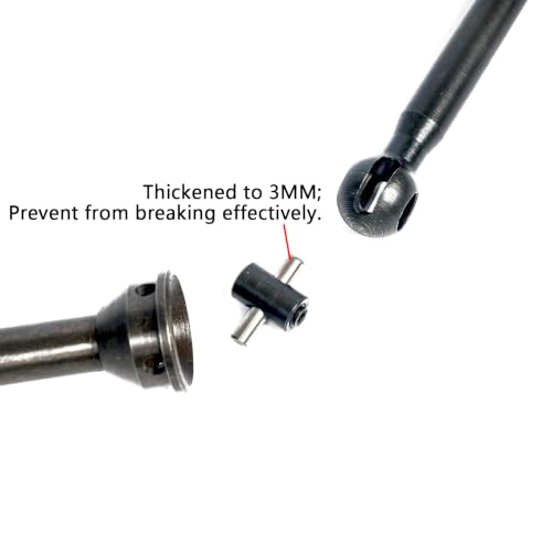 40CrMo Hardened Steel Driveshafts Axle CVD for Arrma 6S 1/8 Kraton/Outcast | Big Rock&1/7 Talion,AR220033,Thicker Harden Steel #40 Widen Front Rear CVD Drive Dogbone Shaft,2PCS Axle Shaft Upgrade Part - color: Ar220033-6s 1/8 Kraton/Outcast/Big Rock&1/7 T