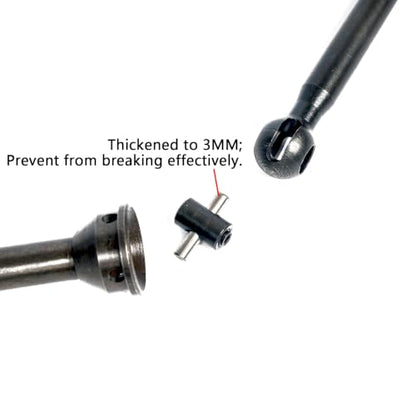 40CrMo Hardened Steel Driveshafts Axle CVD for Arrma 6S 1/8 Kraton/Outcast | Big Rock&1/7 Talion,AR220033,Thicker Harden Steel #40 Widen Front Rear CVD Drive Dogbone Shaft,2PCS Axle Shaft Upgrade Part - color: Ar220033-6s 1/8 Kraton/Outcast/Big Rock&1/7 T