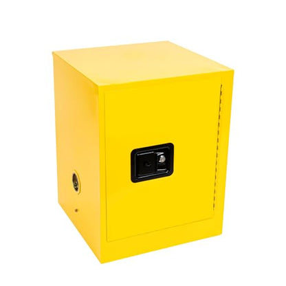 22" x 18" x 18" Hazardous Storage Cabinets/Safety Cabinet, Flammable Liquid Dangerous Items Cold Rolled Steel Cabinet Storage for Industrial Home (12 Gal-Yellow)