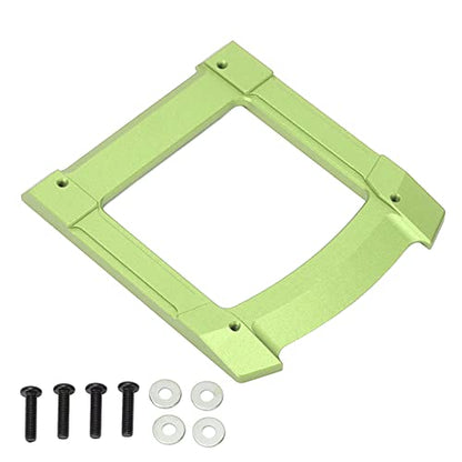 RC Skid Plate, Aluminium Alloy Glide Chassis Set for 1/10 Cars, with Stable Performance and Scratch Protection (Green)