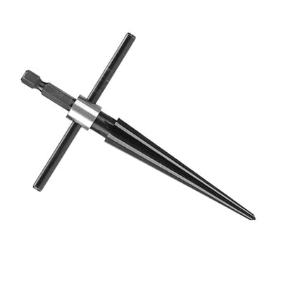 Dioche 3 Degree Reamer Bridge Pin Hole Handheld T Shape Tapered Hex Reamer - Lightweight Carbon Steel Tool for Easy Taper Holes & Screw Sinking, Compact & Removable Handle