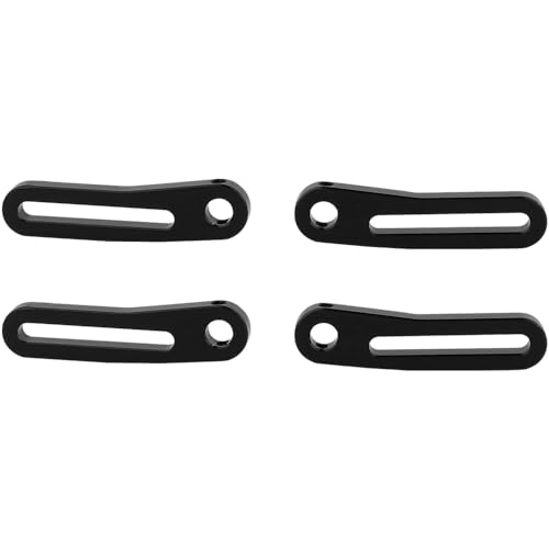 Metal Front Rear Modular Bumper Bull Bars for 1/10 RC Crawler Chassis LCG TRX4 TRX6 SCX10 Capra Dodge Power Wagon Upgrade Parts (Black) - color: Black