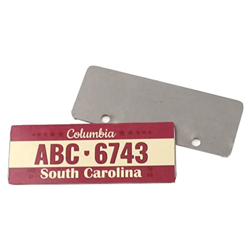 2PCS HIRCQOO Metal RC Car License Plate Decorations Accessories Compatible with Traxxas TRX-4 Tamiya CC01 Axial SCX10 D90 1/10 RC Crawler Car (ABC6743) - style: ABC6743