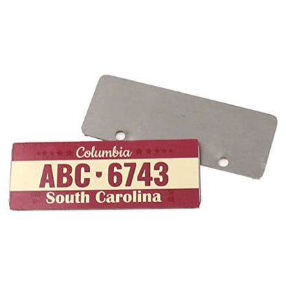 2PCS HIRCQOO Metal RC Car License Plate Decorations Accessories Compatible with Traxxas TRX-4 Tamiya CC01 Axial SCX10 D90 1/10 RC Crawler Car (ABC6743) - style: ABC6743