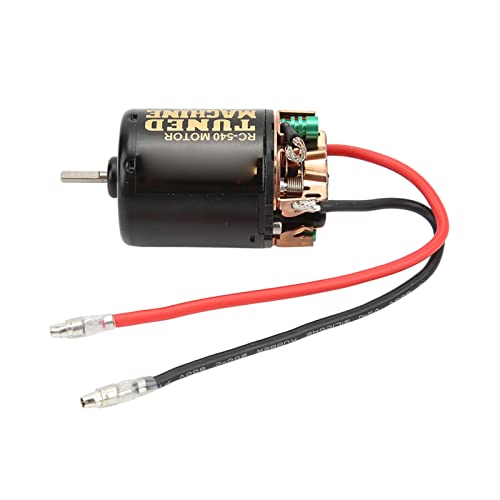 540 Brushed Motor Iron Copper 21T RC 540 Motor with External Carbon Brush Two Way Bearing for 1 10 RC Car for Axial SCX10 90046 Drift and Sport Use