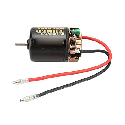 540 Brushed Motor Iron Copper 21T RC 540 Motor with External Carbon Brush Two Way Bearing for 1 10 RC Car for Axial SCX10 90046 Drift and Sport Use