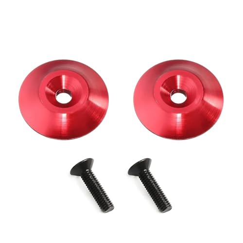 RC Car Repair Kit 1/8 2pcs Rear Tail Wing Gasket RC Car General Purpose Fixed Tail Protection Accessories(Red) - color: Red