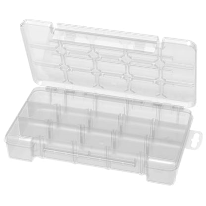 Akro-Mils 05705 Plastic Portable Parts Storage Case for Hardware and Crafts with Hinged Lid and 4 Adjustable Dividers, (8-3/8-Inch x 5-Inch x 1-5/8-Inch), Small, Clear - size: Small, style: 1-Pack