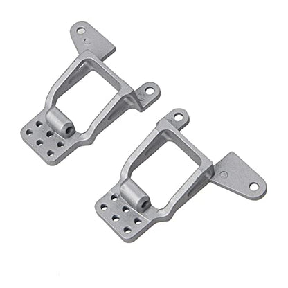 RC Shock Towers Mount Front & Rear Shock Tower Shock Absorbers Mount Bracket Compatible with Traxxas TRX-4 Bronco 1/10 RC Crawler Upgrade Parts (Silver) - size: Silver