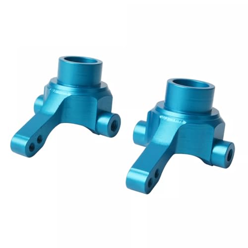 Front Steering Cup for Tamiya TT02B TT02BR TT-02B MS DF02 1/10 RC Car Aluminum Front Steering Knuckles Carrier Blocks (Blue) - color: Blue