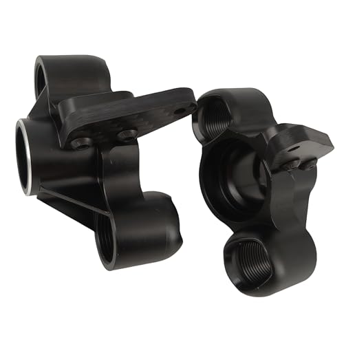 Steering Knuckles & Caster Blocks for ARRMA Kraton Outcast Notorious 6S (Black) | Aluminum,Front,Pivot Balls,1/8 Scale,BLX,AR330505 ARAC9366,CNC Machined,High Strength,Precision Fit - color: Black