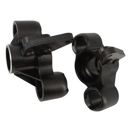Steering Knuckles & Caster Blocks for ARRMA Kraton Outcast Notorious 6S (Black) | Aluminum,Front,Pivot Balls,1/8 Scale,BLX,AR330505 ARAC9366,CNC Machined,High Strength,Precision Fit - color: Black