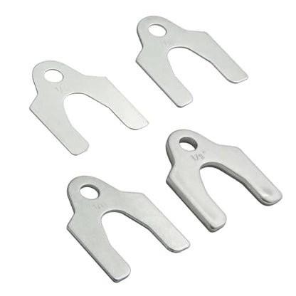 144pcs Auto Alignment Body Shim Assortment Kit 1/16" 1/64" 1/32" 1/8" Universal Car Metal Alignment Shim Spacers for Adjusting Body Parts Camber Caster