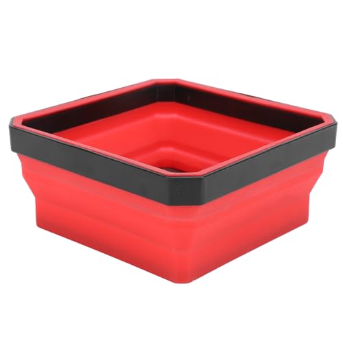 Magnetic Screw Tray, Magnetic Parts Tool Tray Silicone Portable Widely Used Magnetic Tool Tray Organizer for Screws Bolts Nuts Washers (Red) - color: Red