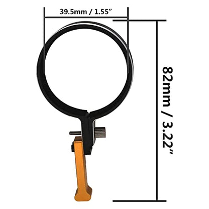 RC Transmitter Steering Wheel Trigger One-Handed Control Adapter Compatible with Flysky gt5 Traxxas TQI Dumborc Remote Controller Transmitter 1.55"-1.65" Steering Wheel (Orange) - color: Orange