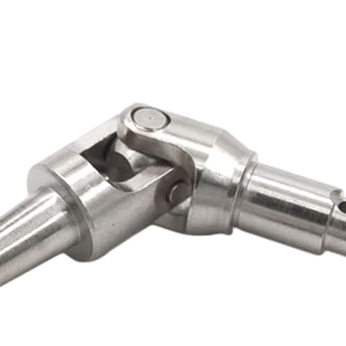2X Transmission Axle for RC Cars, Metal Driveline Axles for DIY Projects in Scale 1/16- Argent - color: Argent