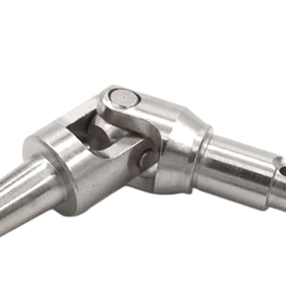 2X Transmission Axle for RC Cars, Metal Driveline Axles for DIY Projects in Scale 1/16- Argent - color: Argent
