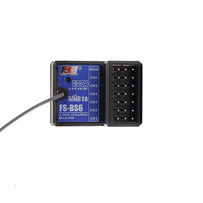 Flysky FS-BS6 6 Channels Receiver with Gyro Stabilization System | For Flysky FS-GT5 Remote Controller Radio AFHDS2A System Transmitter RC Car (1pcs fs-bs6 Receiver) - style: 1pcs fs-bs6 Receiver