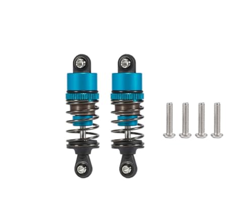 1/10 RC Cars Oil Leakproof Shocks,2Pcs Adjustable Oil Filled Shocks 52mm-120mm for 1/10 RC Buggy Truggy On Road Touring Drift Cars Monster Trucks Upgrade Parts (2pcs 52mm blue) - color: 2pcs 52mm blue