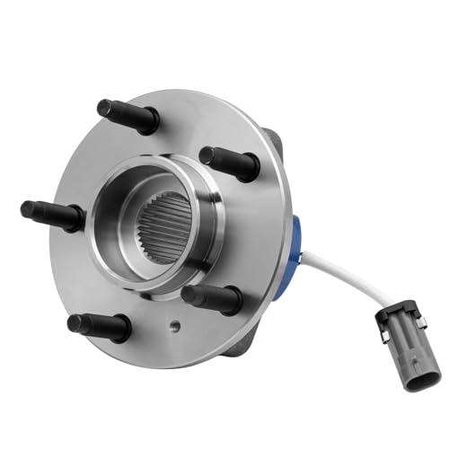 513121 Front Wheel Bearing Hub Assembly Compatible with 2000-2014 Impala | 5 Lugs Front Hub Bearings with ABS Compatible with 2000-2014 Chevy Impala, 2000-2007 Monte Carlo, 1997-2005 Venture - size: 513121/2PCS