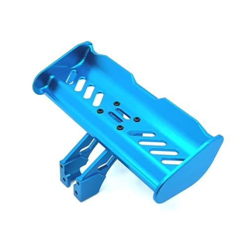 RC Frame Parts For WpL 1/14 1/12 CNC Adjustable Alloy Spoiler Mount Wing Bracket Set Rc Car Parts Accessories Upgrades Replacement And Repair(Blue) - color: Blue