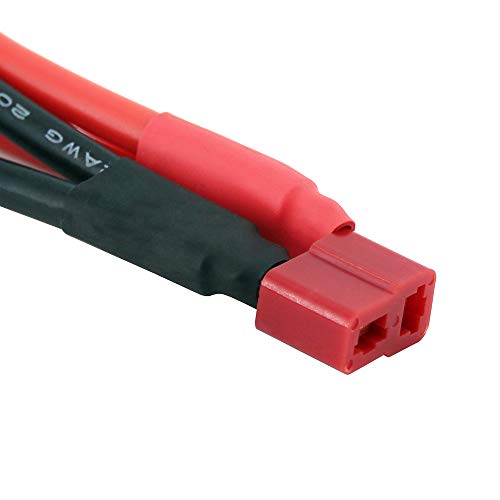 2pcs T-Plug Parallel Y- Harness 12awg 2 Male 1 Female for Lipo RC Battery ESC(B100-2)