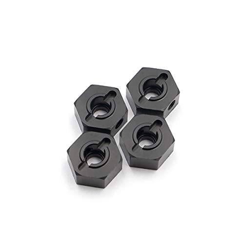 LCX Racing 1/10th RC Crawler Car 12mm x 6mm Aluminum Wheel Hex Hubs Drive Adapter for Axial SCX10 SCX10 II 90046