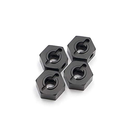 LCX Racing 1/10th RC Crawler Car 12mm x 6mm Aluminum Wheel Hex Hubs Drive Adapter for Axial SCX10 SCX10 II 90046