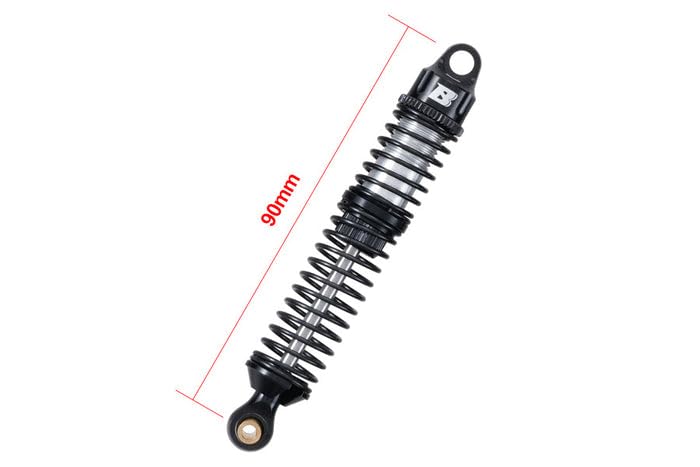 RC Crawlers Truck Upgrade Parts for Other 1/10 RC Crawlers FMS FCX10 K5 & 1/10 LC80: 90mm Oil-Filled Aluminum Shocks (4pcs)