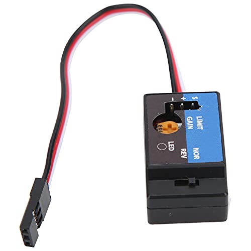RC Racing Car Mini Auxiliary Gyroscope with SMM System for Drifting High Stability, Analog and Digital Steering Gear Compatible RC Mini Gyroscope Module for WPL D12