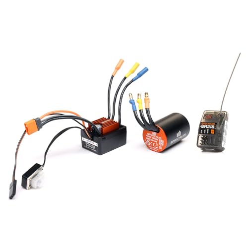 Spektrum Accessories Smart BL ESC/Motor/RX Combo: 1/12 Losi NASCAR AWD RC Racecar, SPMXSEMC25
