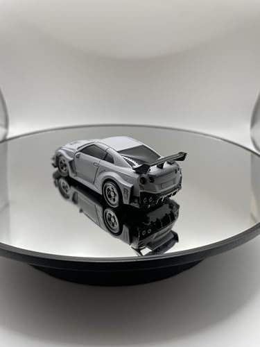 Mini RC Drift Car 1:64 Scale, Remote Control Car with LED Lights & 2-Speed Modes, Upgraded 2.4G Wireless Radio Remote Control for Multi-Users Fast (Matte Gray) - color: Matte Gray