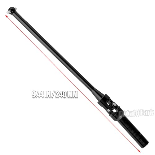 RC Drive Shaft Axles w/Wheel Hex Nuts Upgrades Part for 1/5 KRATON 8S BLX Outcast 8S BLX,Front Rear 2PCS CVD Driveshaft Hop Ups,Black & Titanium
