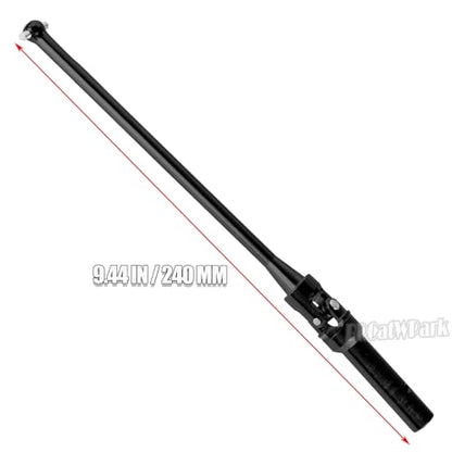 RC Drive Shaft Axles w/Wheel Hex Nuts Upgrades Part for 1/5 KRATON 8S BLX Outcast 8S BLX,Front Rear 2PCS CVD Driveshaft Hop Ups,Black & Titanium