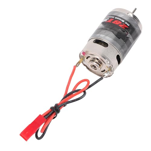 VINGVO 390 Brushed Motor, 28T High Speed RC Motor with Blue Heatsink, Universal Direct Solder Tabs for 1:10 1:12 :14 :16 :24 RC Crawler Cars