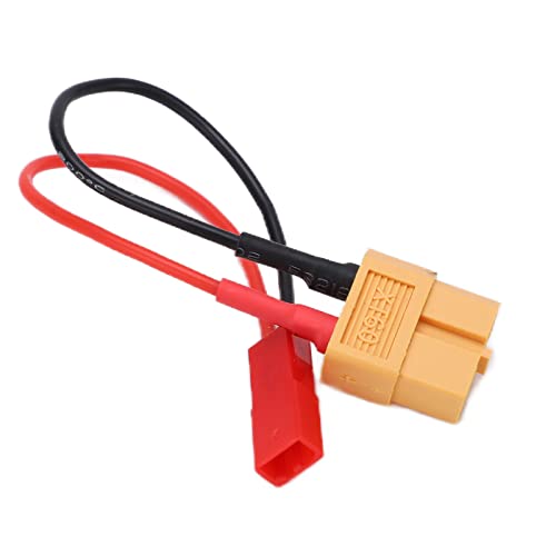 XT60 Female Plug to JST Female Cable, 13.7cm Soft Silicone Wire with High Flexibility, for RC Car Airplane Ship