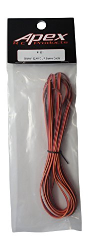 3M / 10' 22Awg Orange Red Brown JR/Spektrum/Hitec Style Servo Wire 1221