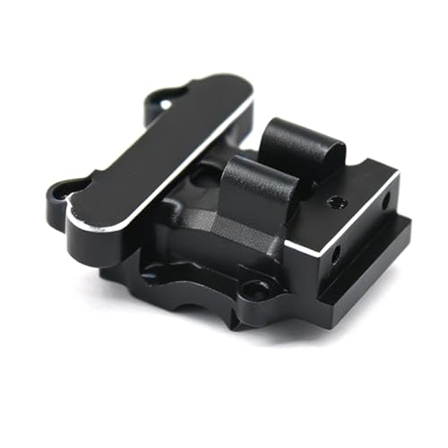 Aluminum Upgrade Parts Set for ARRMA 1/16 Mini Kraton 3S, Front/Rear Upper/Lower Arm, Gearbox Cover, Wing, Steering Link (Black Front Gearbox Cover) - color: Black Front Gearbox Cover