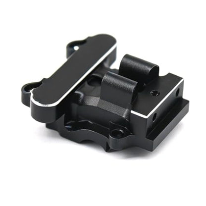 Aluminum Upgrade Parts Set for ARRMA 1/16 Mini Kraton 3S, Front/Rear Upper/Lower Arm, Gearbox Cover, Wing, Steering Link (Black Front Gearbox Cover) - color: Black Front Gearbox Cover