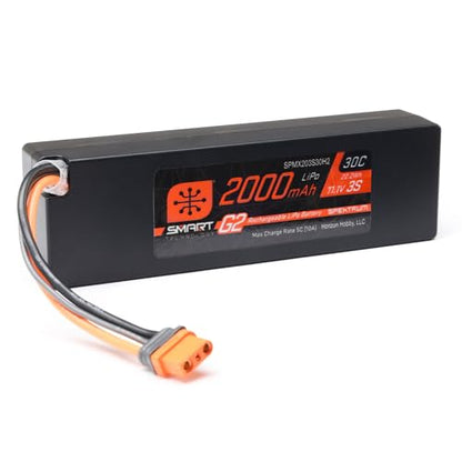 Spektrum 11.1V 2000mAh 3S 30C Smart G2 LiPo Battery | SPMX203S30H2, IC2 Connector