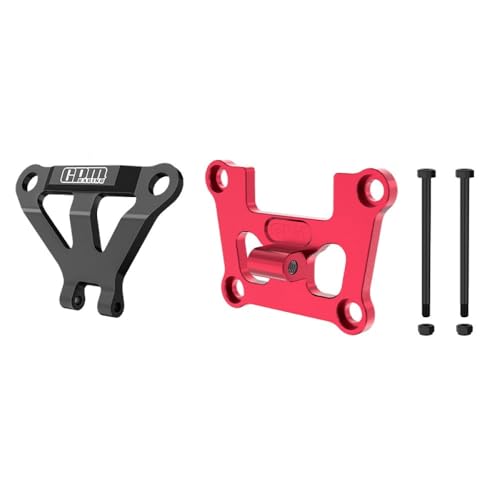 Aluminum 7075 Alloy Front Bulkhead Mount Strengthen & Front Bumper Support Mount for Traxxas 1/16 Mini Maxx 4WD RTR Brushless Monster Truck 107154-1 Upgrades - Red