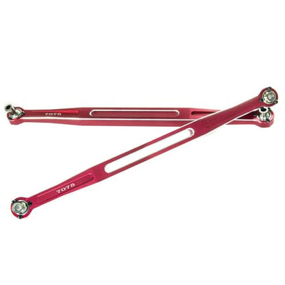 Front Steering Tie Rod Links 7075-T6 for 1/5 Traxxas X-MAXX WideMaxx 8S & 1/6 XRT 8S Monster Truck Upgrades Parts, Replacement for #7897, 2pcs Set (Silver) - color: Silver