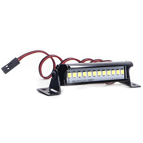 RC Crawler LED Light Bar, 55mm LEDs Lamp Upgrade Parts for 1/10 Remote Control Car Part